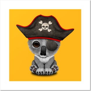 Cute Baby Koala Pirate Posters and Art